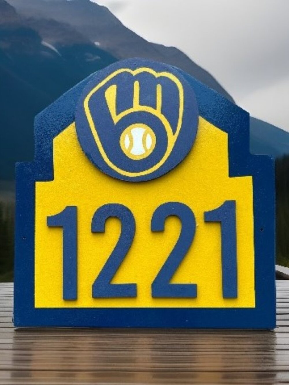 Milwaukee Brewers Address Sign for your home (with your address) GO BREWERS!